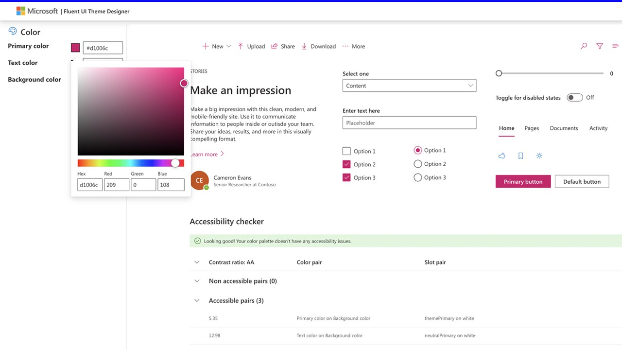 Microsoft Fluent Theme Designer