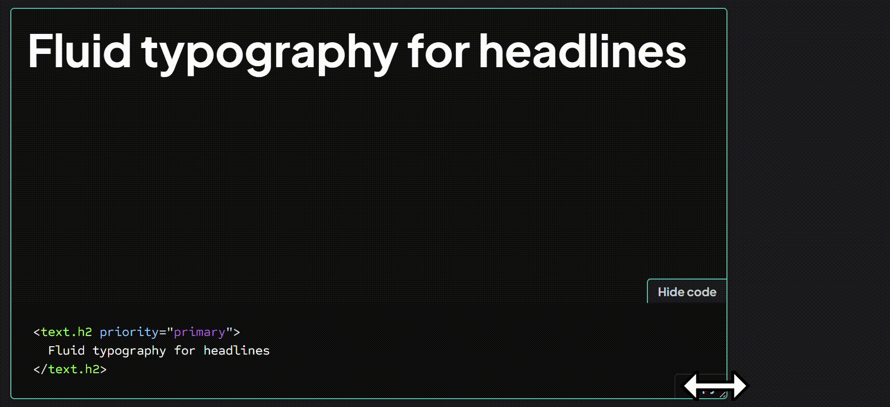 Fluid headings