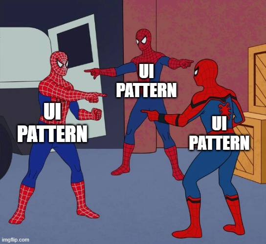 Spiderman UI pattern